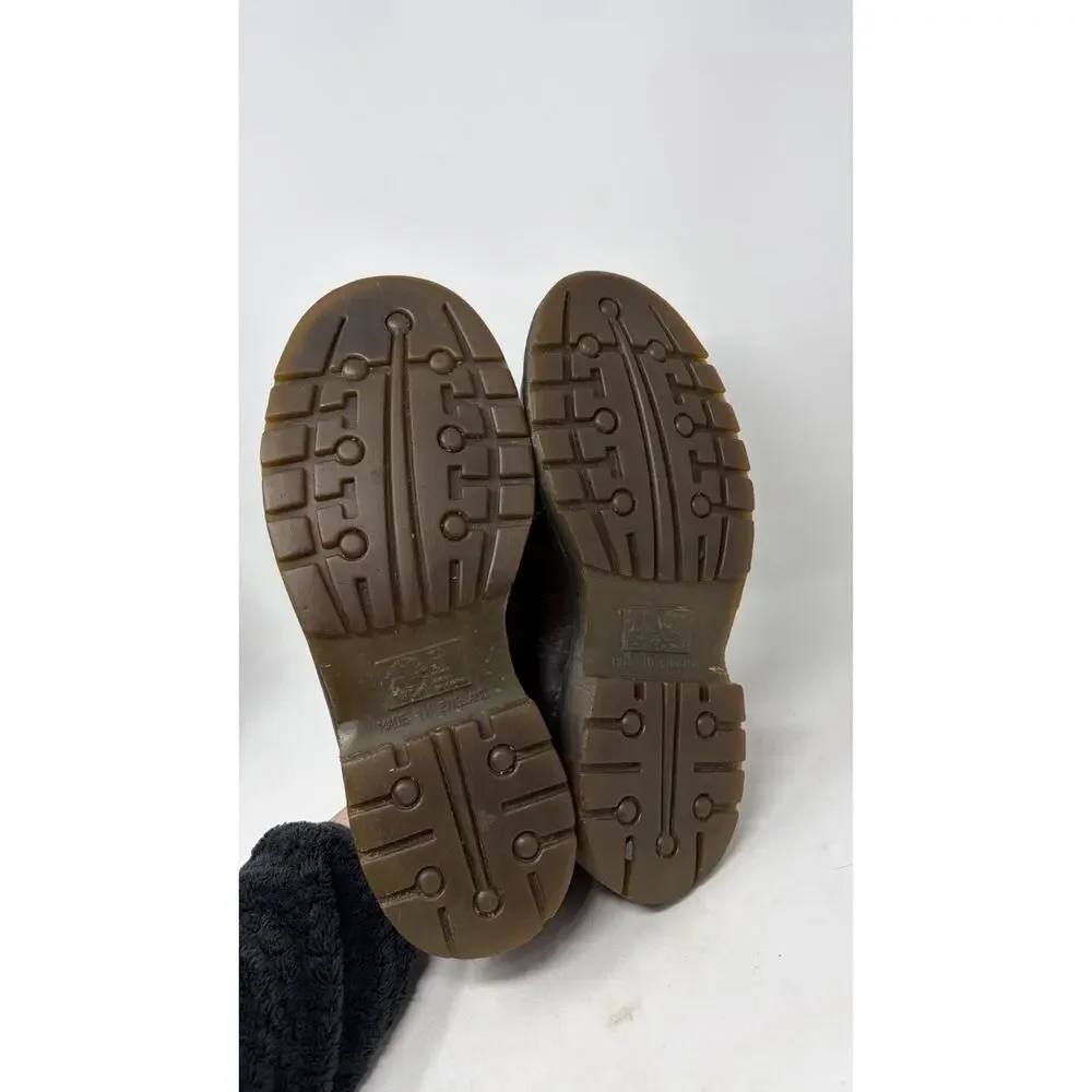 Dr. Martens England Men’s Sz 9 US Brown Leather Slip On Loafers Shoes 9729